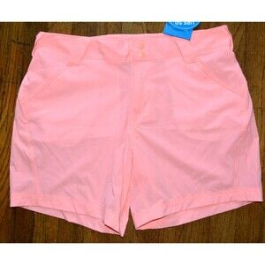 Columbia Women’s Coral Point III Shorts Sz 14 Orange Lightweight Hiking NWT NEW